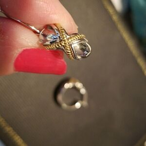 Elegant Gold and Silver Women's Earrings